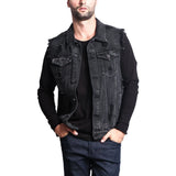 Spring Summmer New Mens Denim Vest Ripped Jean Jacket Coats Waistcoat Men Sleeveless Jacket Male Tank S-Xxl