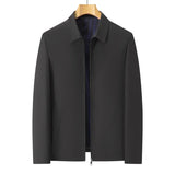 Men New Fashion Turn Down Collar Jacket Brand Outerwear Coats Spring Autumn Smart Casual Classic Luxury Business Jacket