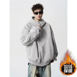 American autumn and winter street fashion personalized hooded sweatshirt for couples loose retro Harajuku casual top y2k