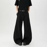Spring New design dress pants Mens Loose Casual Baggy Flowy Soft Black Pleated Wide Leg Pants Men Luxury Designer Emo Clothing