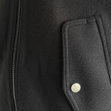 New American Vibe Fleeced Men Crop Jackets Luxury Harajuku Zip-up Long Sleeve Streetwear Trendy Chic Pocket Baseball Coats M-2XL