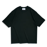 New Men Oversized T shirts Female 260 GSM Casual White Streetwear Tees Black Solid Basic Summer Tops for Young