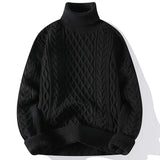 Men's Sweater Flip Collar One Piece Velvet Sweater Men's Versatile Basic Multi Color Men's Knitted Sweater