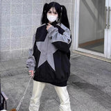 Spring Bomber Jacket Men Women Vintage Star Pattern Harajuku Y2k Windbreaker Coat Streetwear Zipper Patchwork Outerwear Unisex