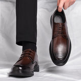 genuine leather fashionable casual men's classic business Oxford shoes versatile men's shoes wedding retro leather shoes