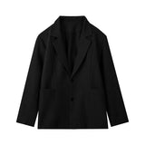 Black Blazer Jacket Men Fashion Society Mens Gray Dress Jacket Korean Loose Casual Suit Jacket Mens Office Formal Jackets M-3XL
