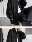 New Chinese Style Fold-button Shirt Men's Long-sleeved Hanfu Tang Suit Jacket Chinese Style Jacket Men's Fashion Tops Urban