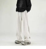 Korean Wide-leg Sweatpants Man Loose Casual Solid Color Male Pants Streetwear Clothes Spring Autumn Fashion sweatpant men