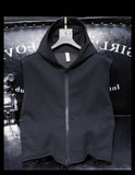 American Vintage  Simple Waistcoat Large-size Casual Loose Sleeveless Hooded Vest Men's Spring Autumn Versatile Vest Jacket Chic