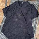 Summer Men's Clothing Light Luxury Jacquarded Suit Collar Shirts Streetwear Button-down Short Sleeve Retro Leisure Fashion M-3XL