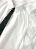 White Shirts Women Fashion Black Tie Japan Style Preppy Students JK Girls Blouse Simple Solid Loose Summer Button Up Tops