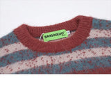 American street personality gradient letter round neck sweater for men and women in autumn and winter lazy style couple knitted