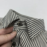 Japanese Shirt Men's Retro Amikaki Vertical Stripe Long Sleeve Shirts Youth Non Iron Casual Workwear Popular Spring Shirt Coats