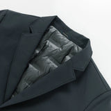 High-end new suit down jacket fashion handsome men lapel slim slim new national standard cashmere depth  Blazers （M-4XL）