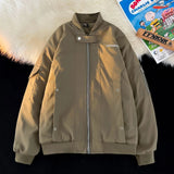 American style autumn and winter men and women street trend thick jacket for couples loose retro Harajuku simple casual top y2k