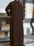 Fashion Muslim Clothing Thobe Jubba Mens Robe Long Sleeve Saudi Arab Thobe Kaftan Ropa Arabe Islamic Thobe Indian Dress Robe