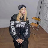 Leather Jacket Men Racing Women Coat Bomber Korean Fashion Hip Hop Vintage Winter Jackets new outfits clothing  Coats Top