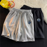 American Retro Basketball Shorts Men's Trendy Summer Thin Japanese Sports Centre Pants Loose Large Size Casual Mid-size Pants