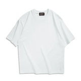 New Men Oversized T shirts Female 260 GSM Casual White Streetwear Tees Black Solid Basic Summer Tops for Young