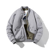 Men Bomber Jacket Women Solid Autumn Winter Pilot Jacket Fashion Vintage Hooded Baseball Coat Casual Windbreak Red Pink Burgundy