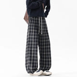 Winter Thick Pants Men Warm Fashion Retro Casual Pants Men Streetwear Hip-hop Loose Wide Leg Pants Mens Vintage Trousers