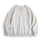 Vintage Heavyweight Round Neck Fleece-lined Hoodie Casual Sporty Thickened Warm Top for Men's Fall and Winter Sweatshirt