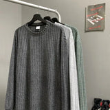 American Casual Hairy Sweatshirt Men's Autumn Winter Hip Hop Preppy Loose Lazy Long-sleeved T-shirt High-end Casual Inner Wear