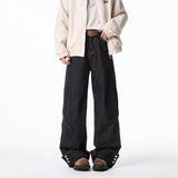 Floor jeans men Wide Leg Denim Pants Baggy Low Waist Boyfriend Jeans Personality design Loose Fit Jeans Cyber Grunge Streetwear