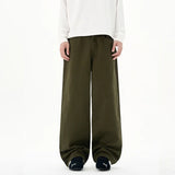 Baggy Wide-leg Jeans 100% Cotton Comfortable Breathable Autumn Casual Denim Pants Loose Straight Trousers Fashion Streetwear