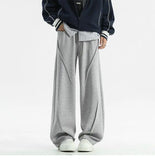 Black Casual Pants Men Oversized Wide Leg Pants Men Grey Sweatpants Streetwear Loose Joggers Sports Pants Mens Trousers M-2XL