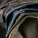 American Workwear Retro Metal Zipper Three-dimensional Pocket Cotton Men Women Tactical V-neck Vest Jacket Aesthetic Urban Chic