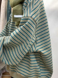 Autumn and winter American men and women trendy personalized striped round neck pullover for couples loose retro casual top y2k
