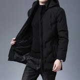 Men's Warm Clothing Top Quality Parkas Fashion Long Thicken Outwear New Brand Hooded Casual Jackets Winter Windbreaker Coats
