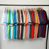Oversized Summer Short Sleeve Men's T Shirt New Fashion Solid Loose O-Neck T Shirts Mens Cotton Hip Hop Streetwear Top Tees 5XL