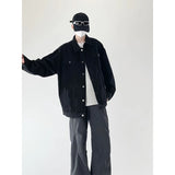 Spring Black Denim Jacket Men Casual Pocket Jackets Men Streetwear Hip-hop Loose Bomber Jacket Mens Cowboy Coat Plus Size 4XL