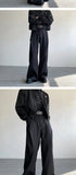 Wide Leg Pants Men Simple Baggy Smart Casual High Street Handsome All-match Korean Fashion Daily Full-length Trousers Classic