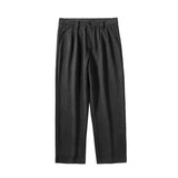 Winter Thick Woolen Pants Men Warm Fashion Casual Straight Pants Men Korean Loose Wide Leg Pants Mens Thicken Suit Trousers