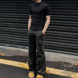 Sports Fitness Mens Slim Ribbed T Shirt Summer Casual Solid Color Knit T-shirts For Men Fashion Short Sleeve Mock Neck Tops