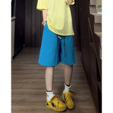 Summer Shorts Men Fashion Black Casual Shorts Men Streetwear Loose Blue Beach Shorts Mens Bermuda Shorts Large Size 4XL