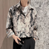 Floral Print Casual Shirts For Men Clothing Vintage Man Shirt Long Sleeve 3XL-M New Arrivals camisas de hombre