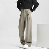 Men's Light Luxury Naples Slim-fit Suit Pants Casual Japanese Retro Premium Quality Elegant Popular Leisure Trousers 2026 Spring