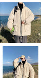 Korean style autumn and winter men and women trendy personalized corduroy jacket for couples loose retro Harajuku casual top y2k