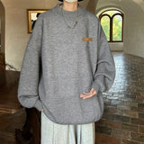 Men's Oversized Sweaters White Autumn 5XL Fahion Knitted Sweater Letter Print Casual Wear for Man Knit Pulloves Men Clothes