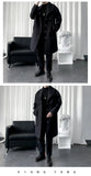 2025 New Autumn Trench Men's Fashion Overcoat for Male Long Windbreaker Korean Streetwear Men Quality Outerwear Clothing