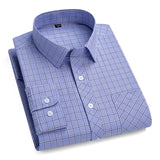 New Men's Plaid Shirts Long Sleeve Cotton Checked Shirt Formal Fashion Thin Soft Classic Basic Casual Male Clothing 6XL 5XL