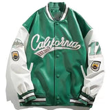 PU Leather Varsity Bomber Jacket Embroidery Pilot Baseball Jacket Men Hip-Hop Streetwear Women New Harajuku Loose Coats