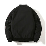 Autumn and winter thick embroidery trendy men jackets baseball uniforms couples bomber jackets casual loose jackets