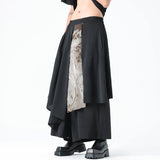 Men Casual Black Pants Men Irregular Style Trendy Japanese Pants Male Samurai Skirt Summer Bottoms Man Streetwear Trousers