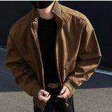 New Spring Autumn Men's Bomber Jackets solid Casual Male Outwear Windbreaker Jacket Mens Zipper Baseball Uniform Coats Clothing