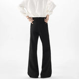 Grey Black Suit Pants Men Fashion Society Mens Dress Pants Korean Loose Flared Pants Mens Office Formal Trousers Large Size 5XL